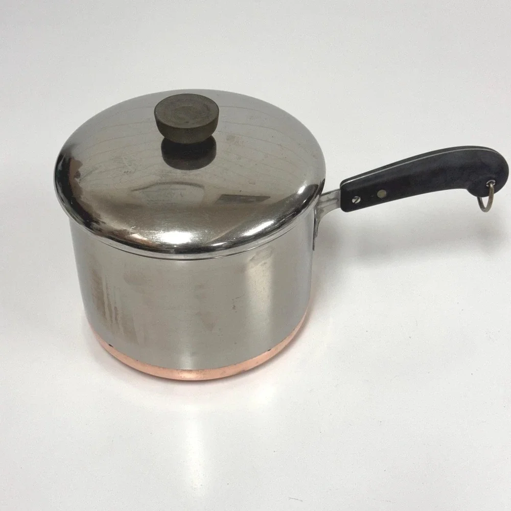 Vintage Revere Ware Copper Bottom 3 Quart Pot